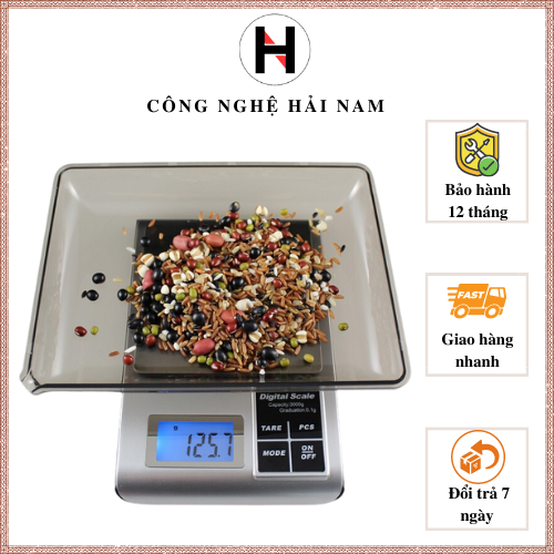 Cân điện tử có tải trọng 500g-3kg vô cùng chính xác DH-5KW