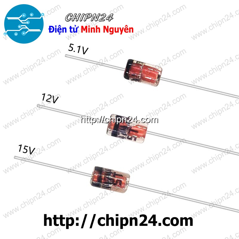 [10 con] (KG2) Diode Zener 1W DIP (3V/3V3/4V7/5V1/5V6/9V1/12V/13V/15V/18V/24V/33V) - [Chọn Loại]