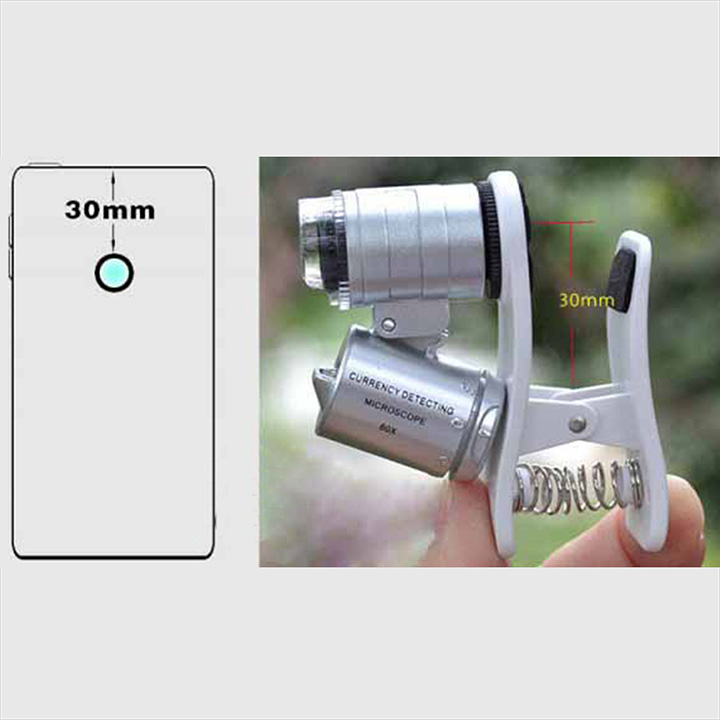 kính lúp mini kẹp camera điện thoại 60X