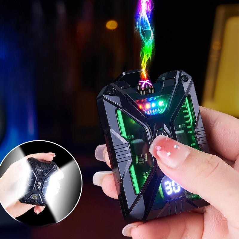 Bật Lửa điện sạc pin chống gió kiêm đèn Pin Chiếu sáng cao cấp