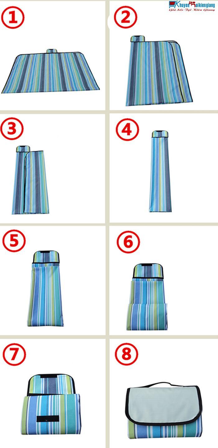 Thảm du lịch đa năng gấp gọn chống thấm nước