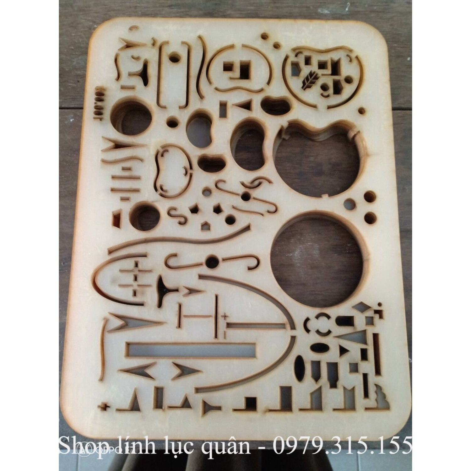 Thước chỉ huy tham mưu mẫu 1 (24x32cm)