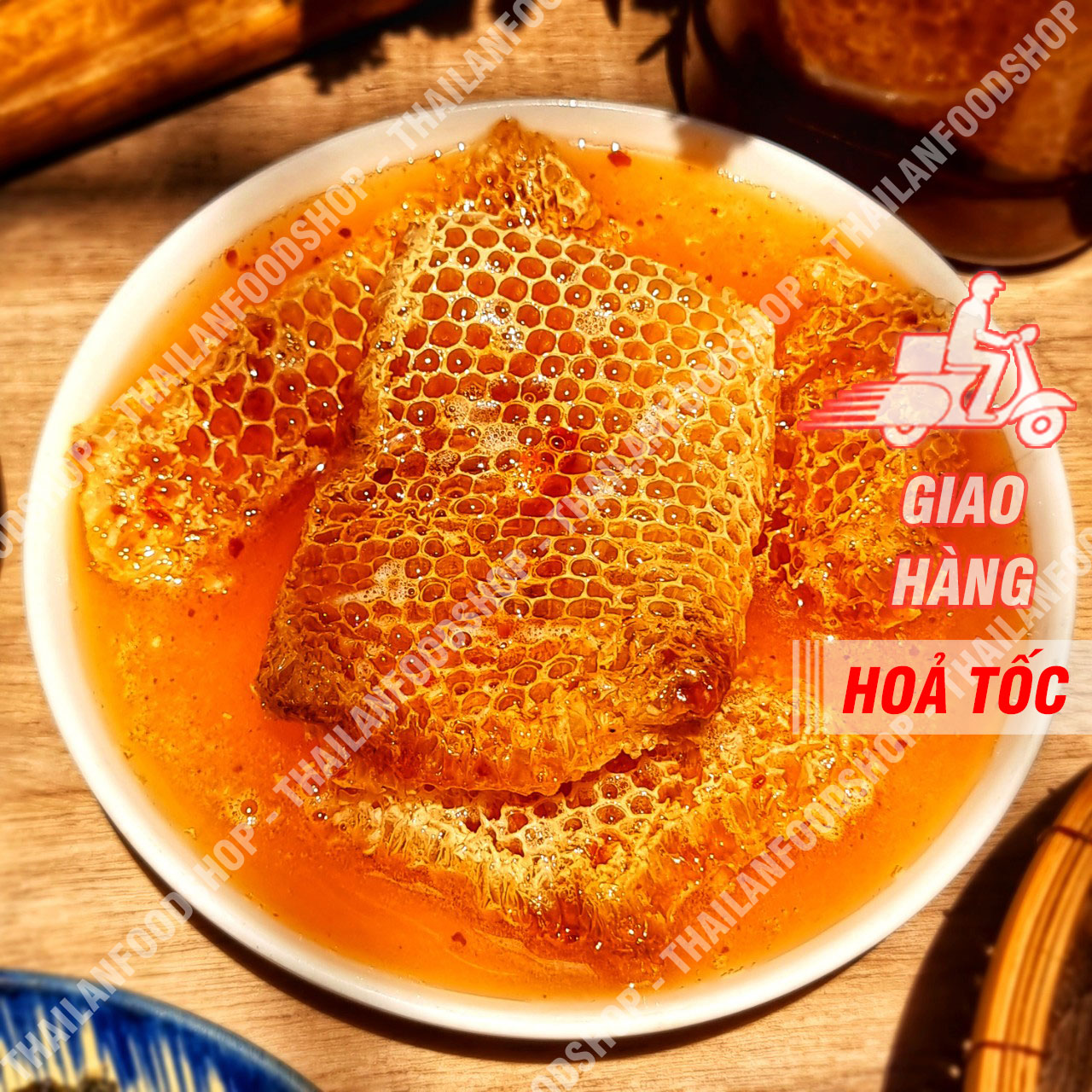 Mật Ong Nguyên Tổ Hộp 1KG - 1,2KG (Mật Ong Bánh Tổ/ Mật Ong Nguyên Sáp)