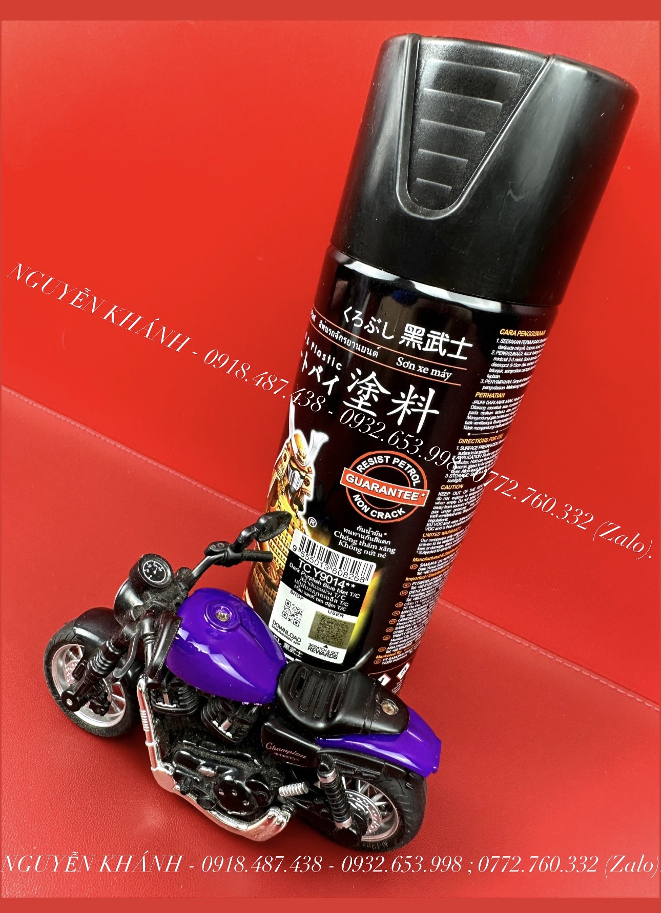 TC-Y9014 xịt samurai màu tím đậm