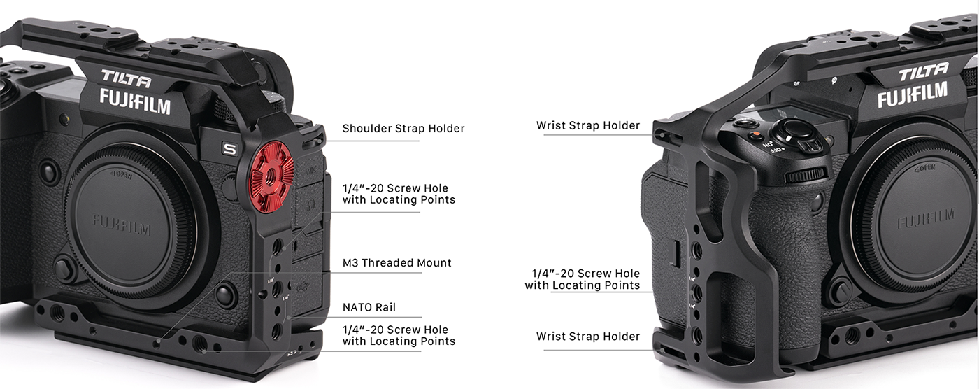 Tilta Camera Cage Fujifilm XH2 XH2S Basic Kit Black TA-T36-A-B