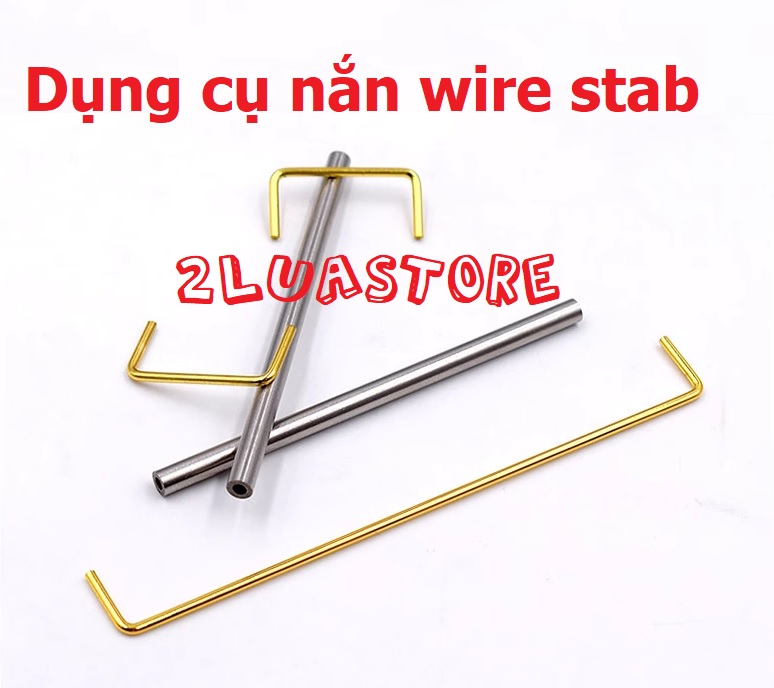 Dụng cụ nắn thẳng wire stab bàn phím cơ - set 2 thanh | wire straightener | 2luastore