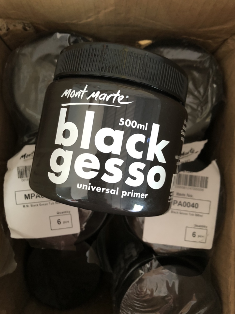 Gesso trắng , gesso đen Mont Marte