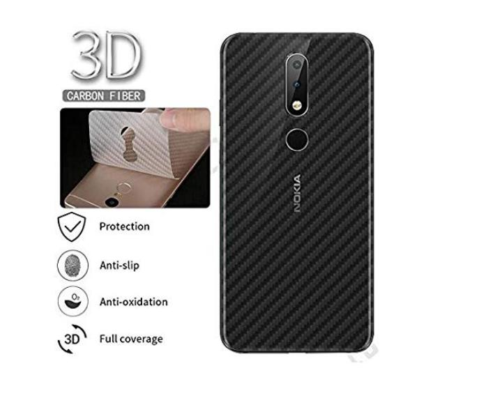 Miếng dán carbon mặt lưng cho Nokia 5.1 plus X5