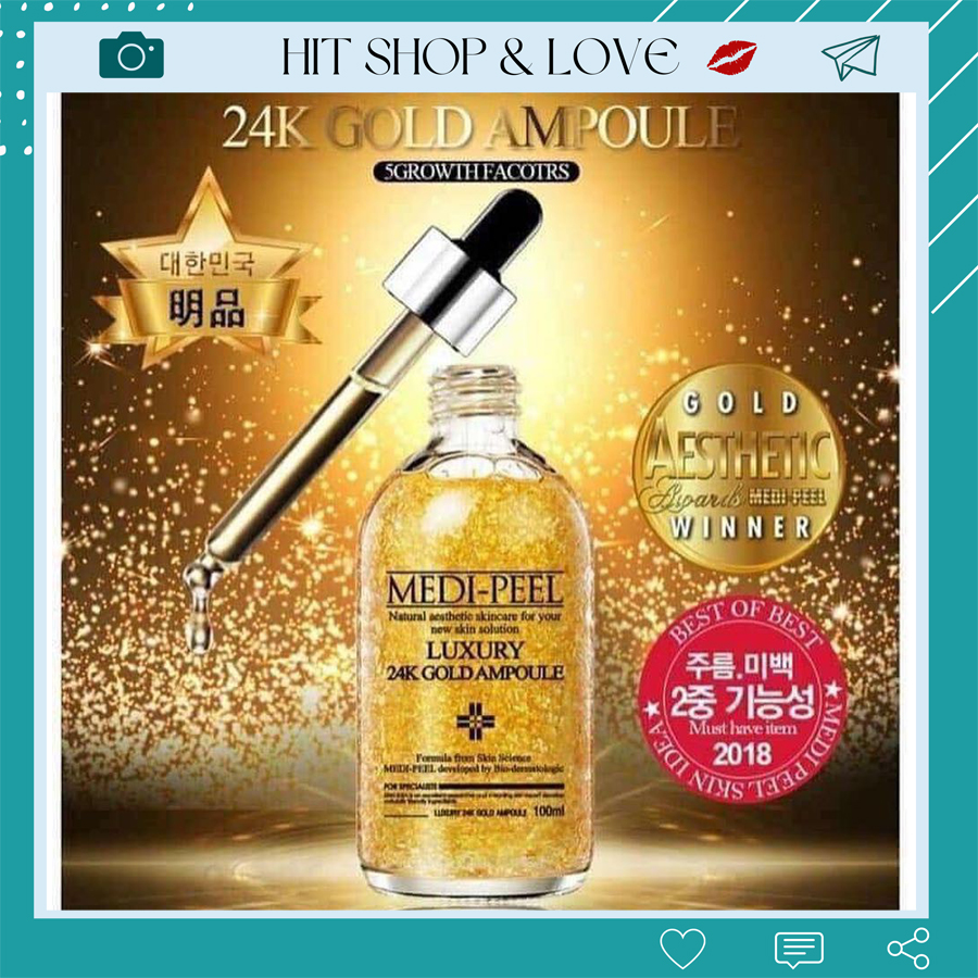 Serum Medi Peel Luxury 24K Gold Ampoule Hàn Quốc 100ml Tinh chất vàng