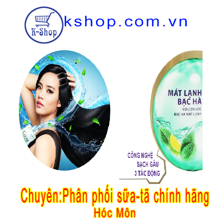 Dầu Gội Clear Bạc Hà 900g