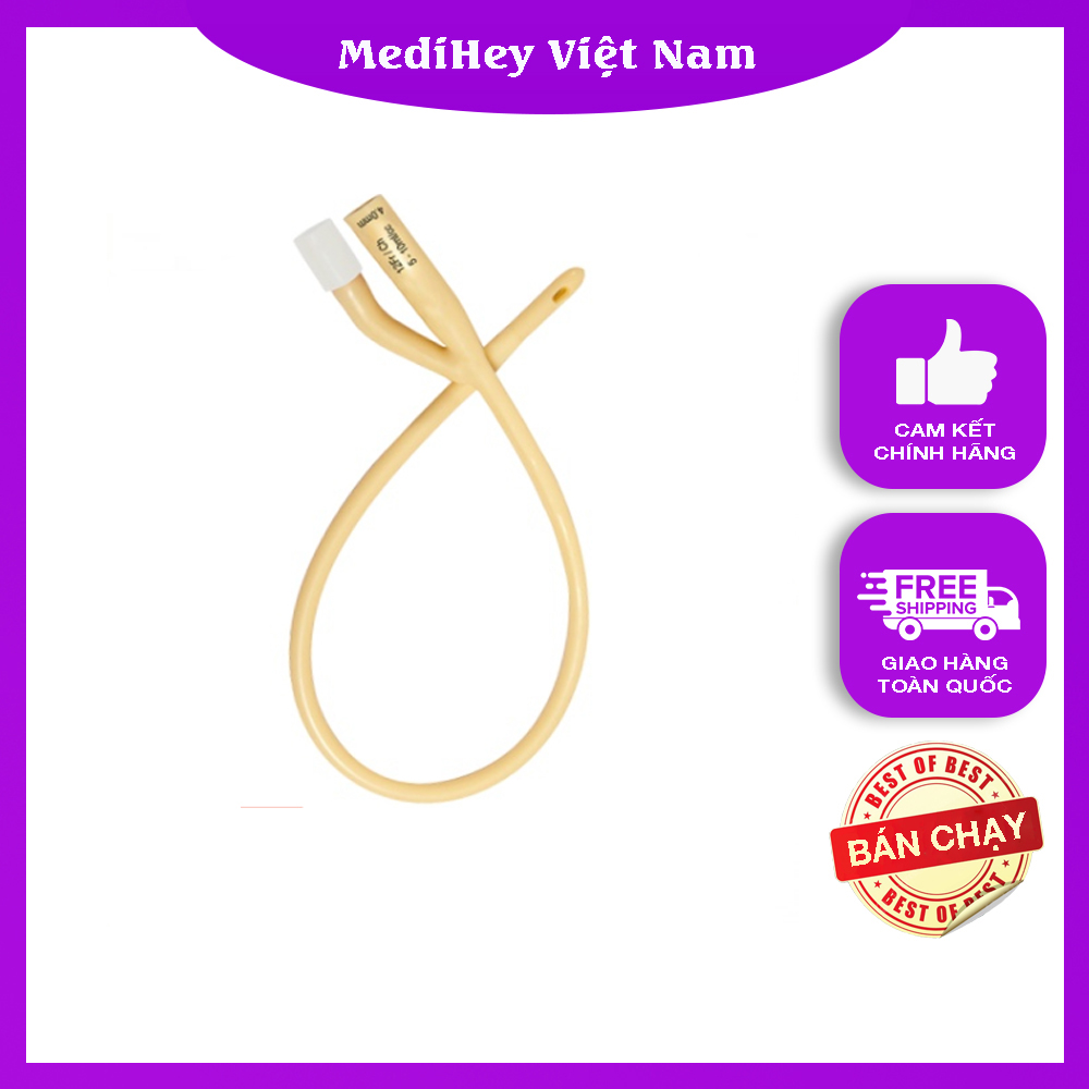 Túi 10 cái dây thông tiểu, sond foley các số 2 nhánh