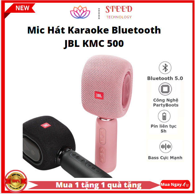 Mic karaoke JBL KMC 500 kèm loa