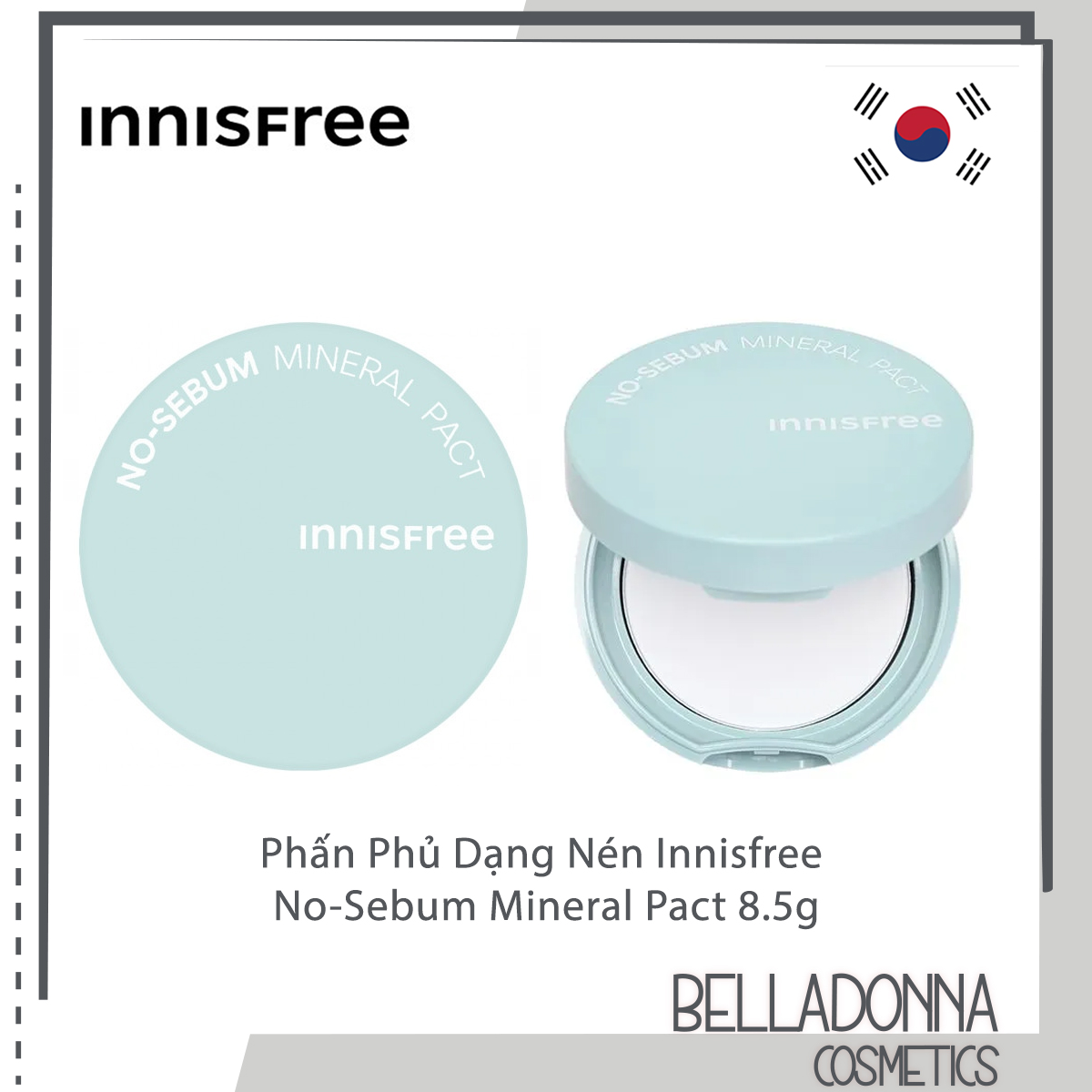 Phấn Phủ Dạng Nén Innisfree No-Sebum Mineral Pact 8.5g
