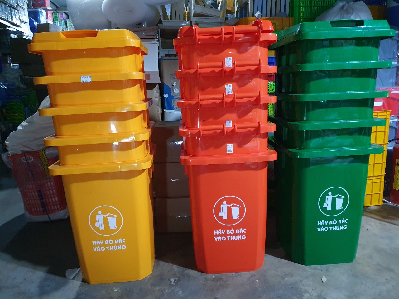 THÙNG RÁC CÔNG CỘNG 90L DUY TÂN