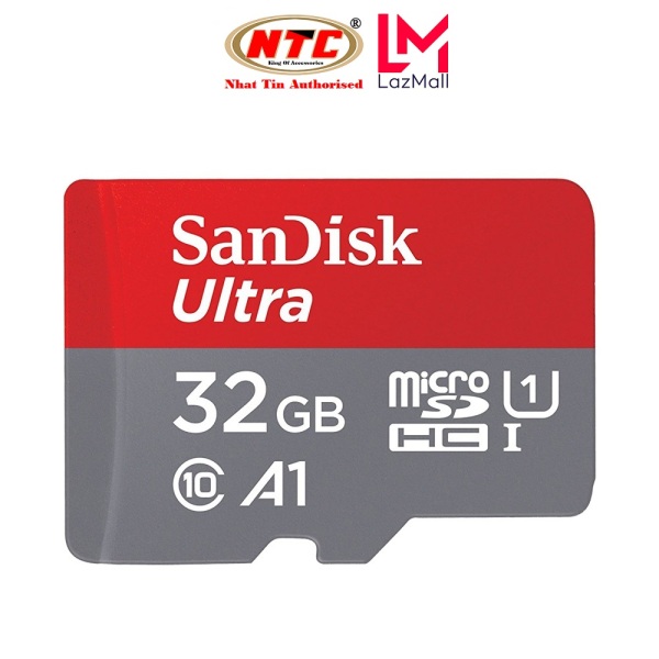 Thẻ nhớ MicroSDHC SanDisk Ultra A1 32GB C10 U1 98MB/s - Không Box (Đỏ) - Nhat Tin Authorised Store