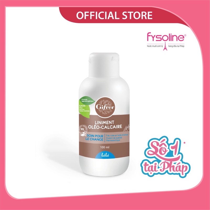 Kem bôi chống hăm cho bé Gilbert Liniment oléo-calcaire 100ml