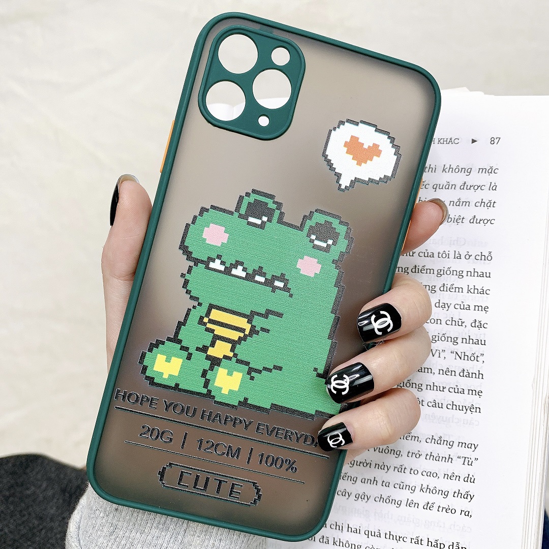 Ốp Lưng Nhám Chống Sock Va Đập Bảo Vệ Camera Happy Everyday