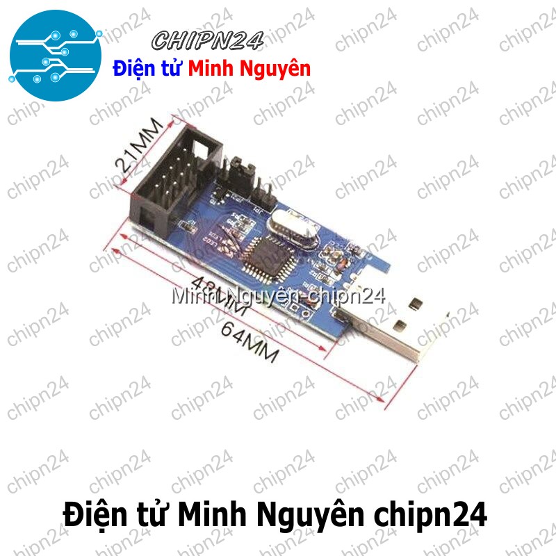 [1 cái] (A3) Mạch nạp AVR USBASP USBISP - HH005354