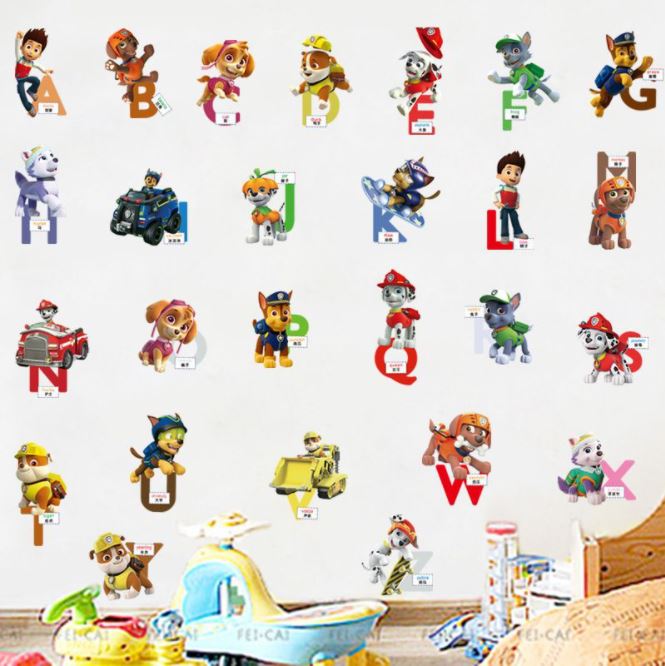 [HCM]Decal dán tường paw Patrol biệt đội chó cứu hộ