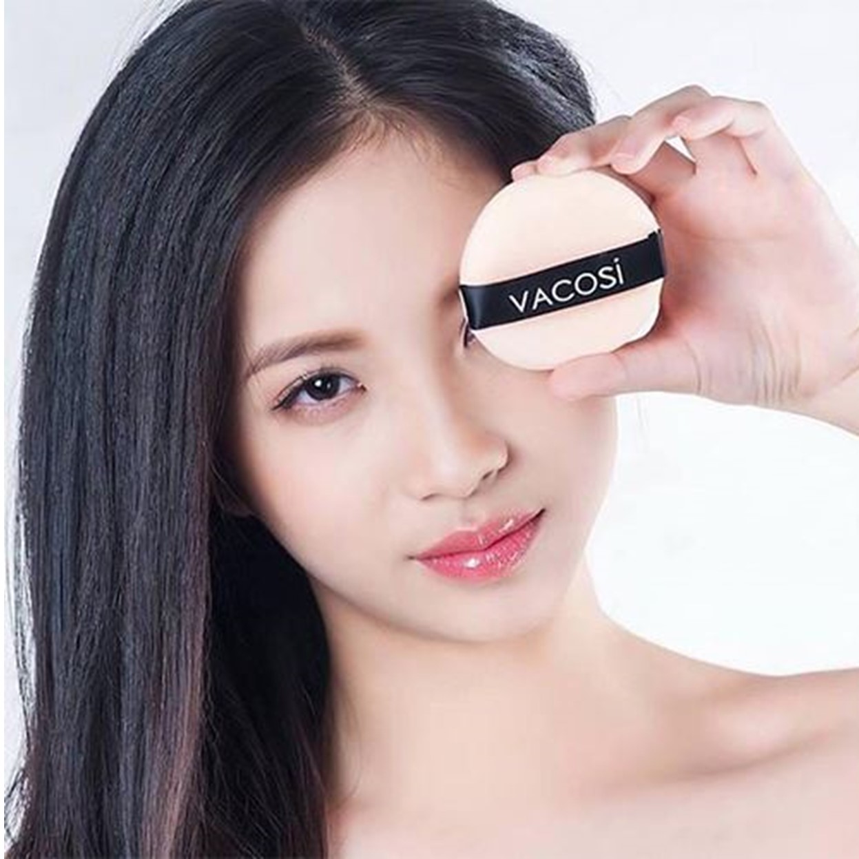 Bộ 2 Bông Phấn Khô Vacosi Tròn, Nhỏ - BP01