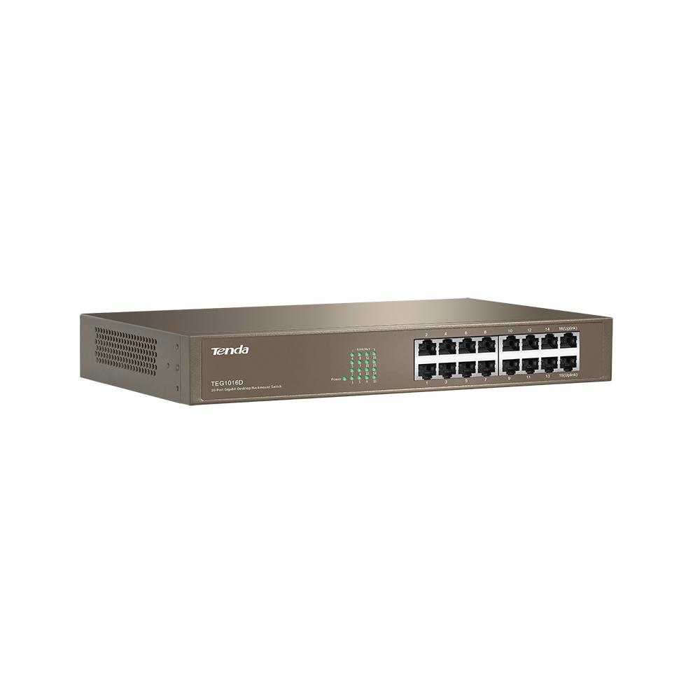 Thiết bị Switch 16 cổng tốc độ Gigabit TENDA TEG1016D
