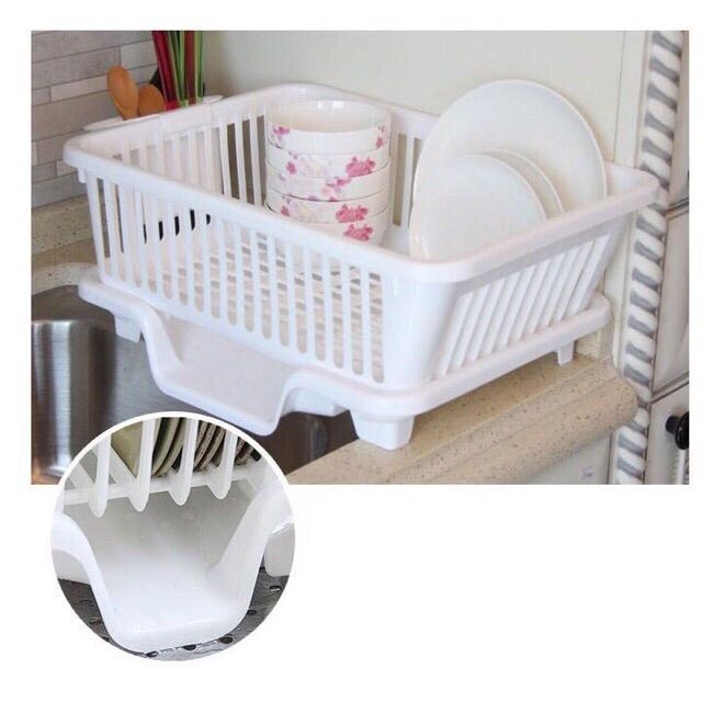 Rổ Úp Bát Kèm Khay Hứng Thoát Nước