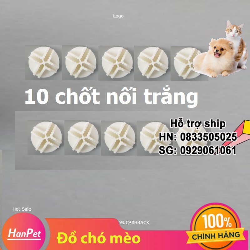 Hanpet - Miếng ghép quây chó đa năng, chuồng chó mèo lắp ghép kiêm kệ trang trí / chuồng ghép đa năng chó mèo / chuồng thỏ / chuồng bọ
