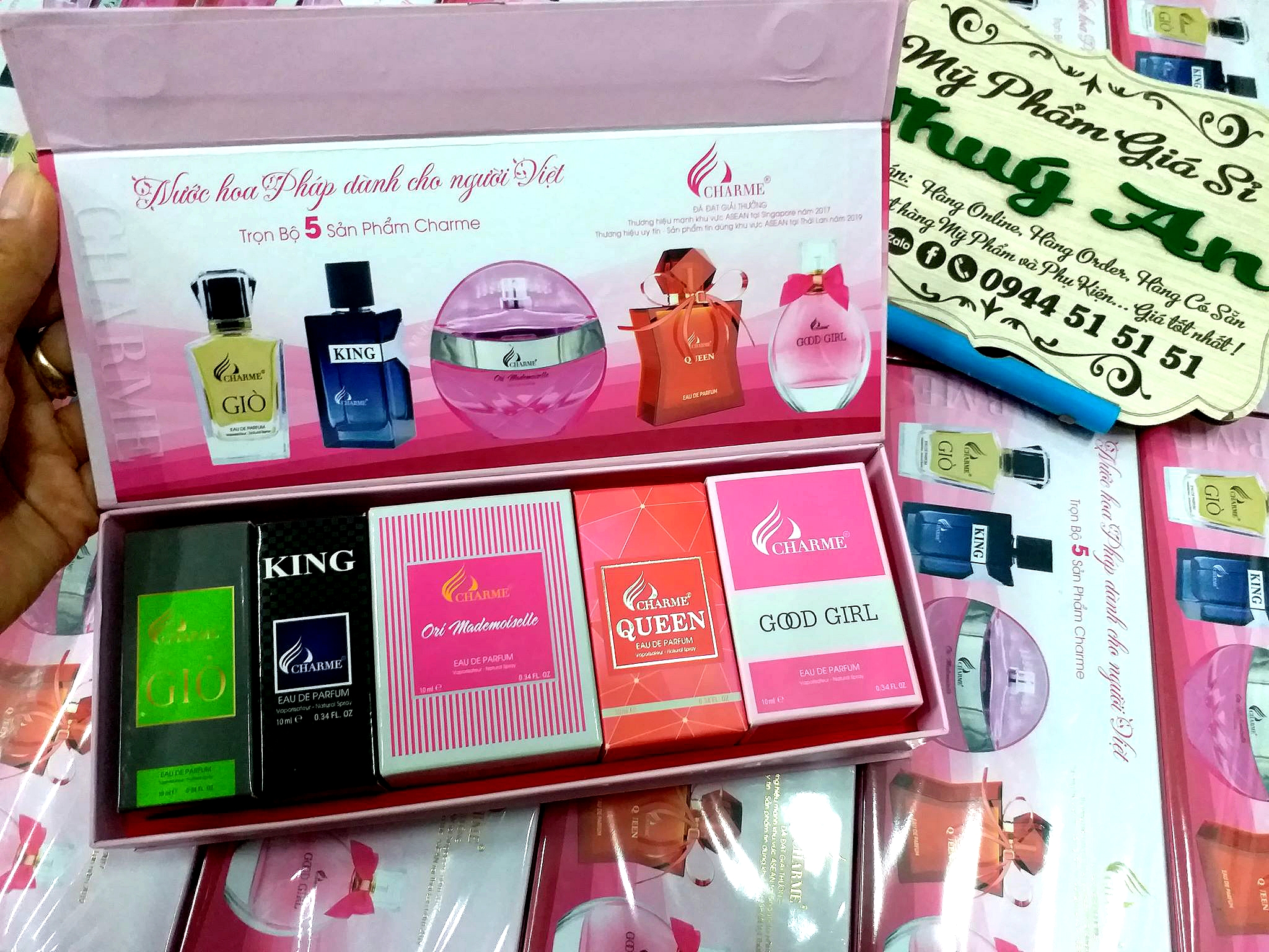 Set 5 Mùi Nước Hoa Mini 10ml