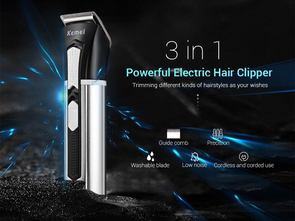 [HCM]Bộ Tông Đơ Cắt Tóc Chuyên Nghiệp Tông Đơ Mini Không Dây Tông Đơ Cắt Tóc Cho Người Lớn Trẻ Nhỏ Và Thú Cưng Tông Đơ Cắt Tóc Kemei Loại Tốt Bền Đẹp Lưỡi Cắt Sắc Bén Pin Sạc Tiện Lợi Bh Lỗi 1 Đổi 1 [Tặng kèm 1 pin]