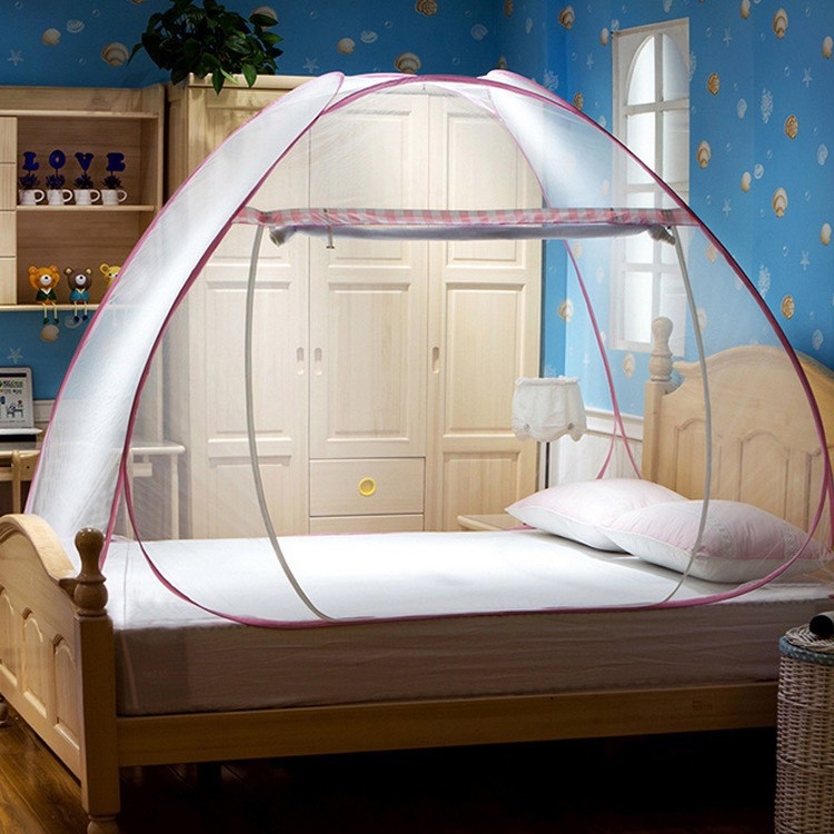 Mùng ngủ chụp thông minh 1m8x2m, màn chụp tự bung, mùng xếp gấp gọn tiện lợi-màn chup, mùng chụp tự bung thông minh chống muỗi, màn chụp tự bung gấp gọn - giao màu ngẫu nhiên