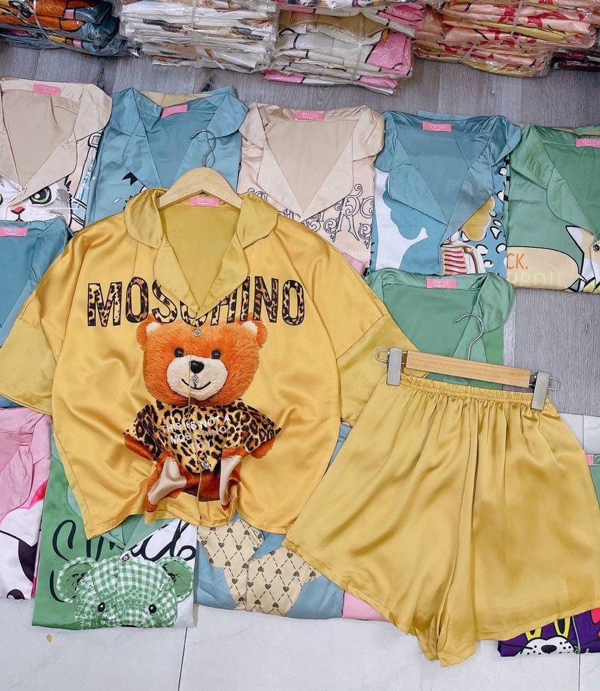 BỘ NGỦ PYJAMA ĐÙI DƠI LỤA IN HÌNH 3D SIÊU ĐẸP (NHIỀU MẪU)