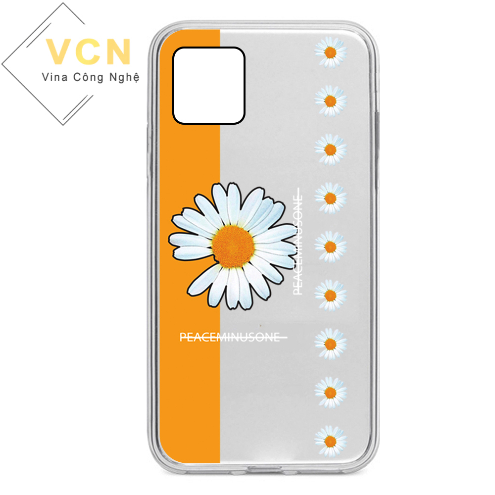 [HCM]Ốp lưng Realme C11 Hoa Cúc Peaceminusone dẻo trong in hình nổi 5D(sản phẩm có mẫu 6)