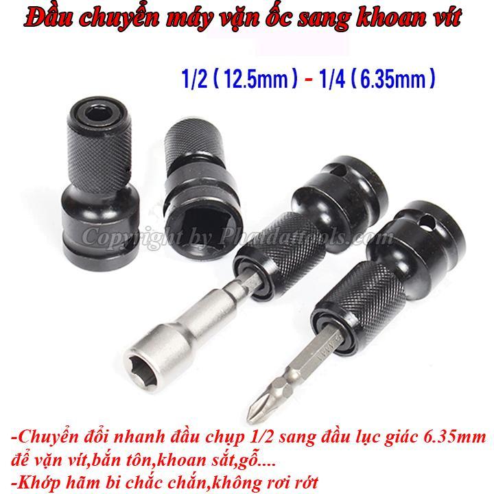 Đầu chuyển đổi máy vặn ốc,bulong sang máy khoan vít