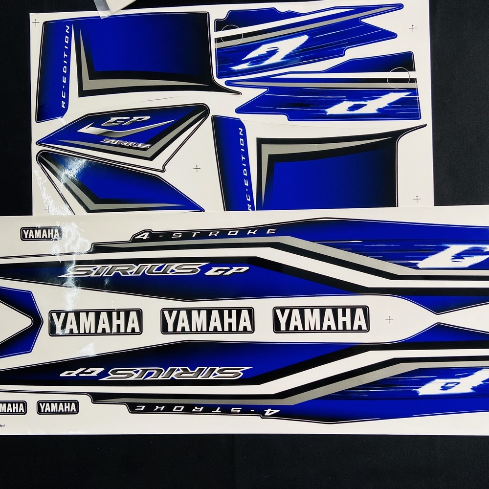 [HCM][QUÁ BÈO] TEM DÁN XE MÁY YAMAHA SIRIUS GP CAO CẤP FULL XE (MÀU XANH DƯƠNG)