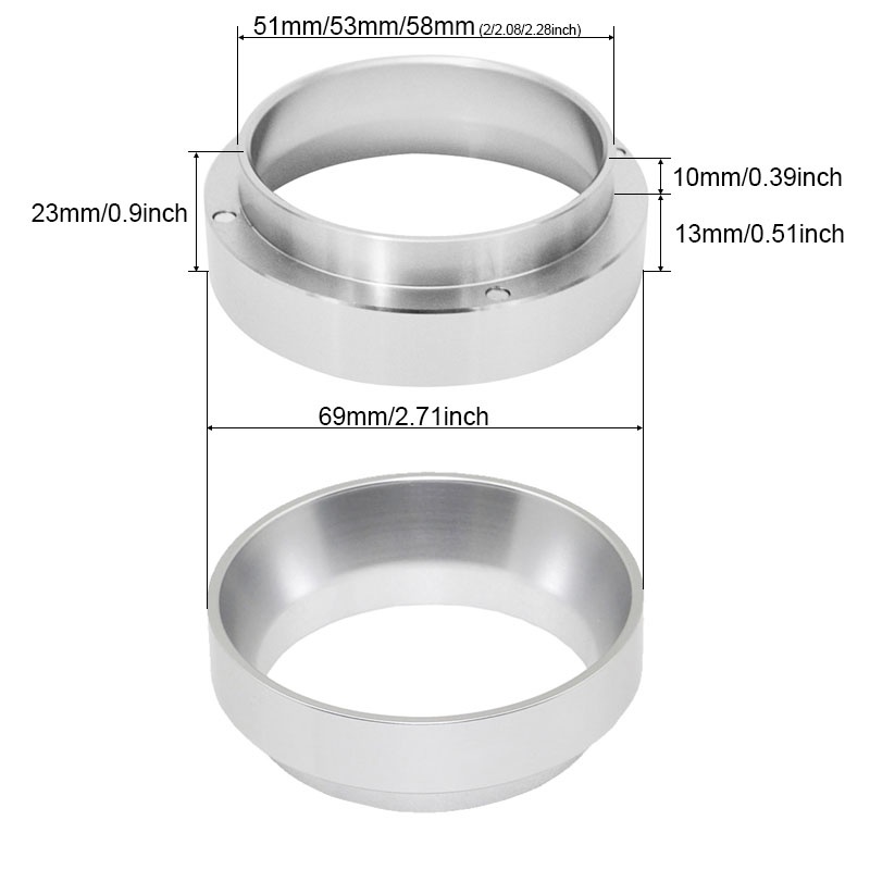 51 / 53mm Vòng định lượng  Cà phê Espresso