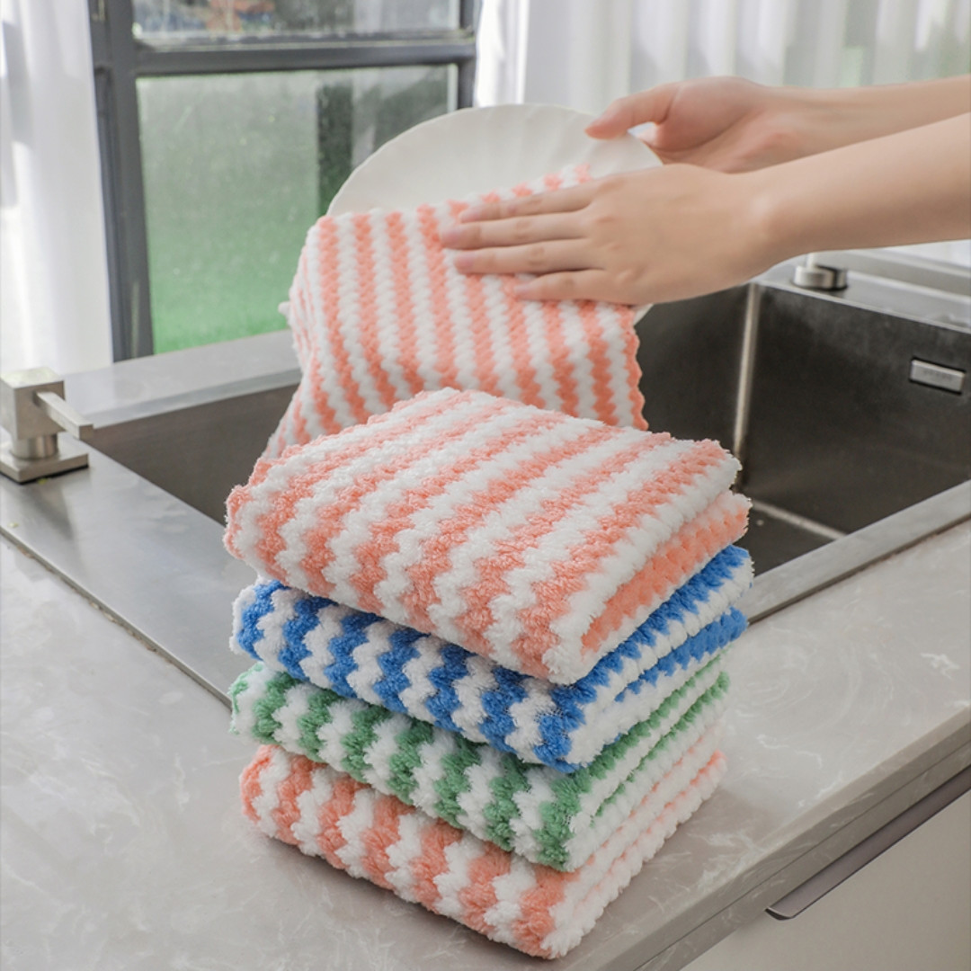 Khăn lau đa năng siêu thấm nước chất liệu mềm mịn (25*25cm)