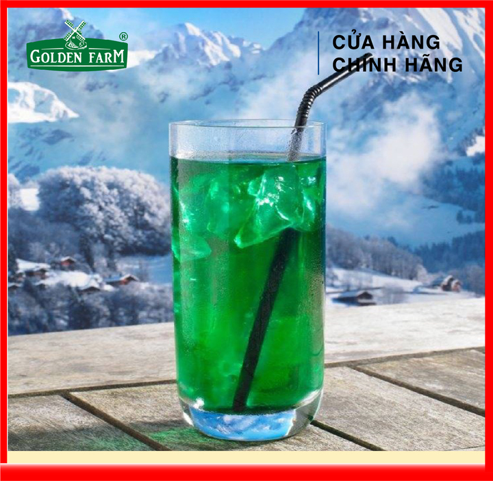 [ HÀNG CÔNG TY ] Siro Bạc Hà Golden Farm 520ml