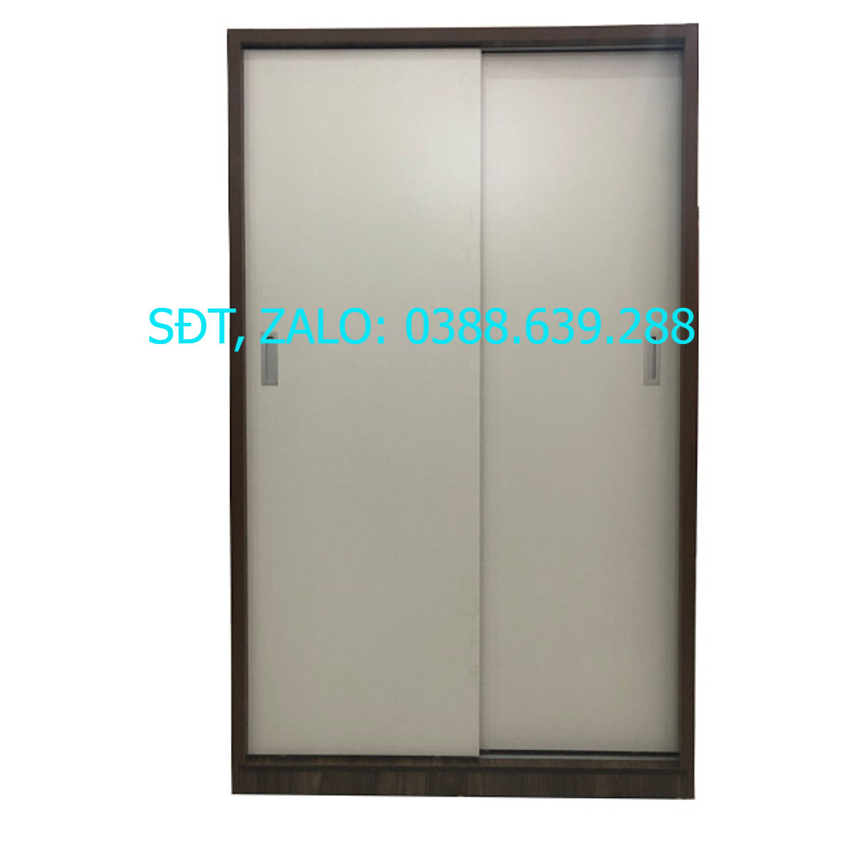 Tủ áo cửa lùa 1m2 gỗ mdf melamine cánh trắng