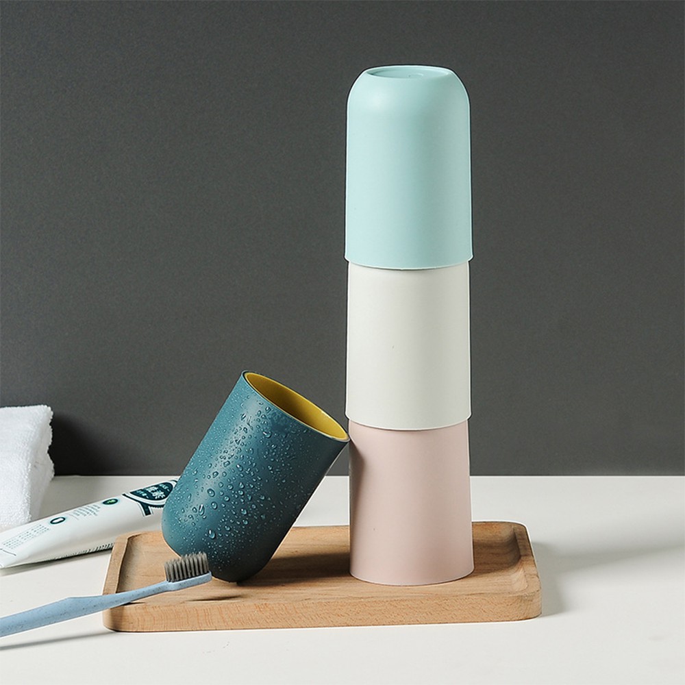 [HÀNG CÓ SẴN] Cốc Uống Nước Thon Tròn Cao Cấp (2 Lớp Màu) - Ly Đánh Răng Cao Cấp
