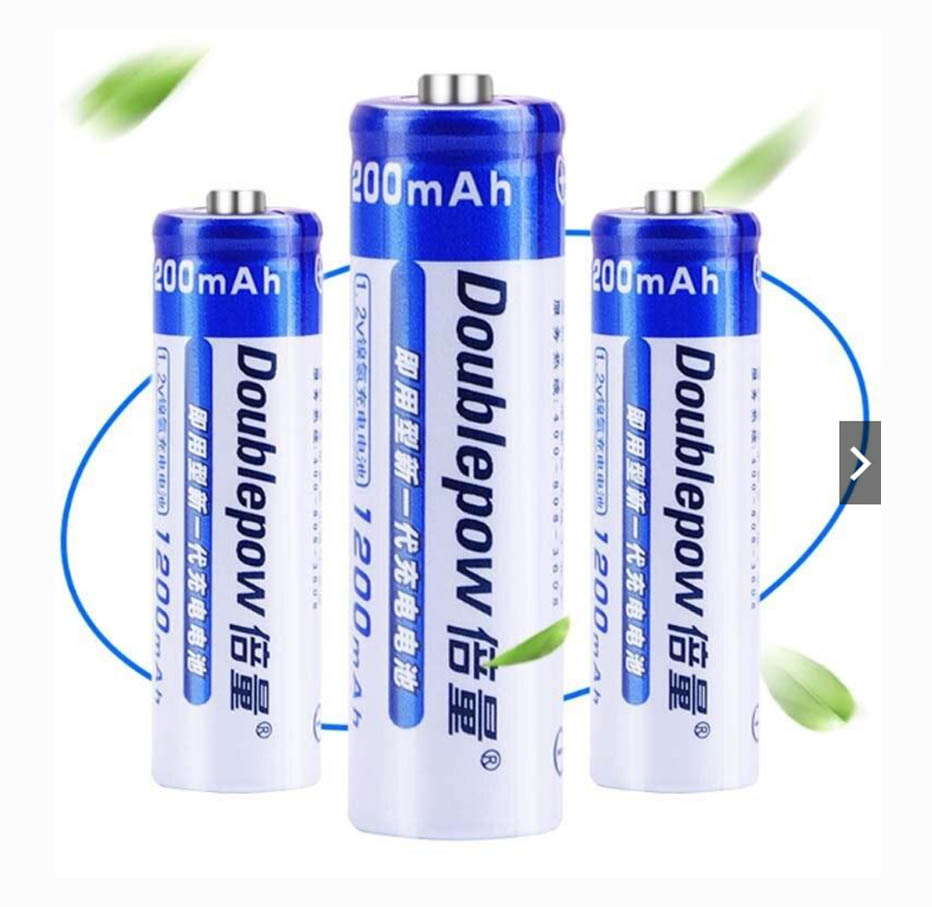 Bộ 04 Pin Sạc AA 1200mAh Doublepow (Hàng Chính Hãng)
