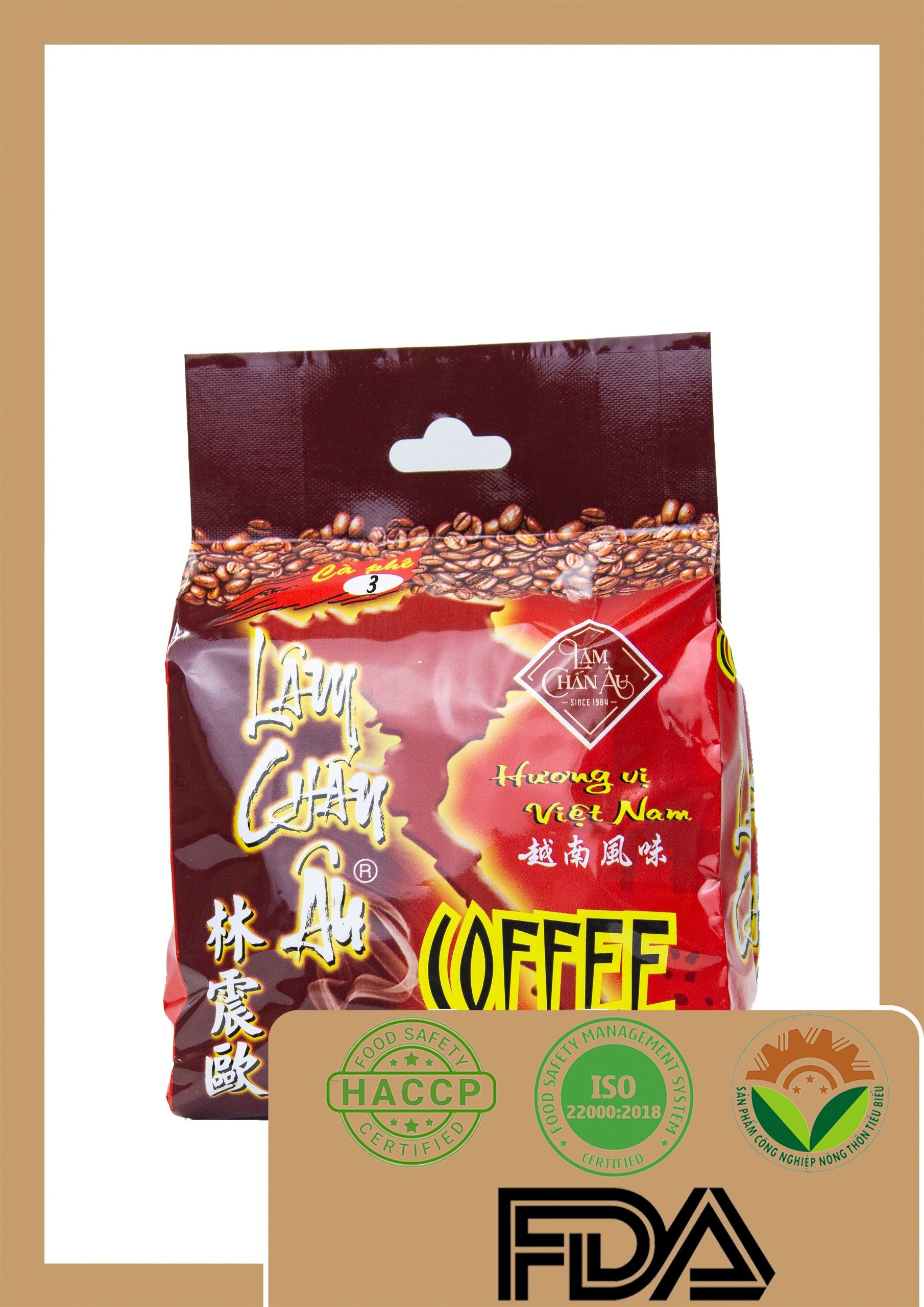 Cà phê số 3 LÂM CHẤN ÂU (500g) - Red Bag Coffee (17.6oz)