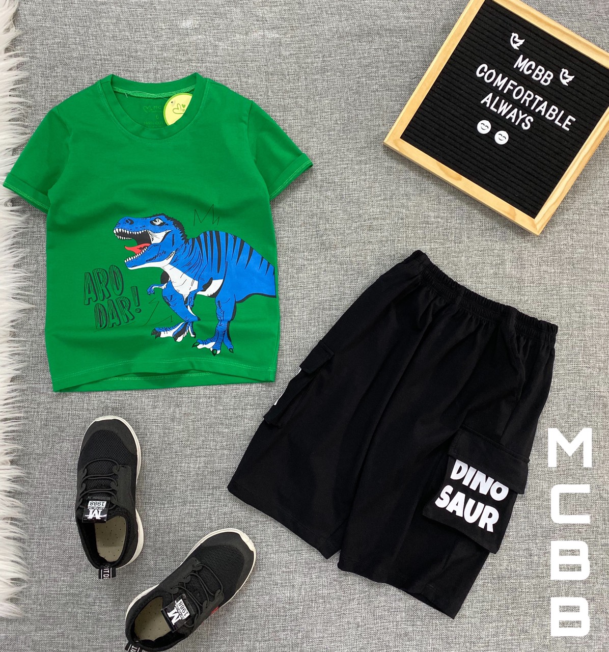 Mcbb 24-49kg 100% cotton bộ cộc tay cho bé trai khủng long t-rex áo thun cho bé trai quần đùi bé trai bộ quần áo bé trai áo phông bé trai quần túi hộp bé trai set đồ bộ bé trai mặc nhà áo cộc tay bé trai quần shots bé trai bộ đồ bé trai bộ đồ thun bé trai