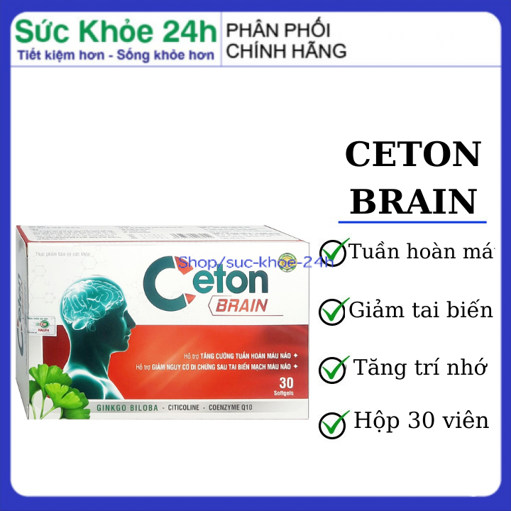 Hoạt Huyết Dưỡng Não Ceton Brain ( hộp 30 viên )