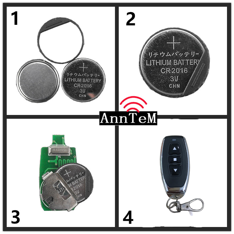 Remote 3 nút  RF dành cho board hoc lệnh 433Mhz