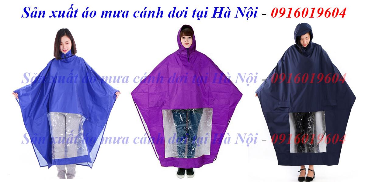 Áo Đi Mưa Cánh Dơi Vải Dù Siêu Bền Cao Cấp