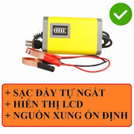 Máy Sạc Bình Ắc Quy Tự Động Cho Xe Máy (12V 2A)