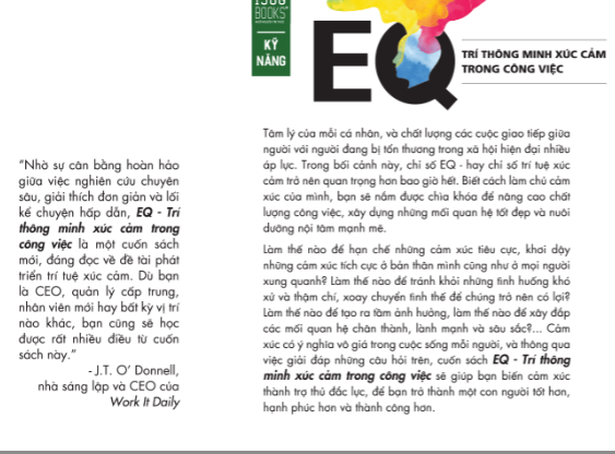 EQ - Trí Thông Minh Xúc Cảm Trong Công Việc