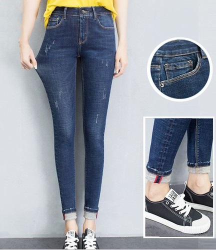 Quần jean nữ DÀI CÀO XƯỚC NHẸ  1032.05