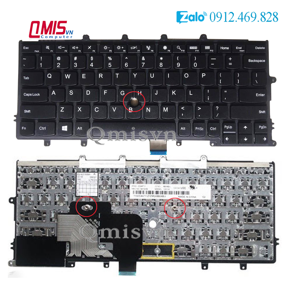 Bàn phím laptop Lenovo Thinkpad X240 X240s X250 X260 X270, 04Y0910 – X240