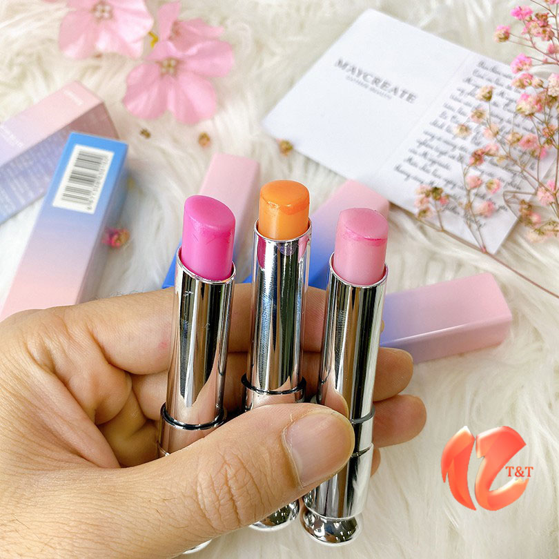 Son đổi màu dưỡng ẩm môi Maycreate